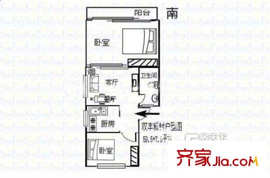 雙豐新村 戶型圖