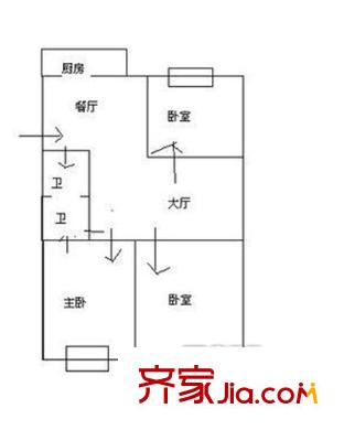 三源花園 3室戶型圖