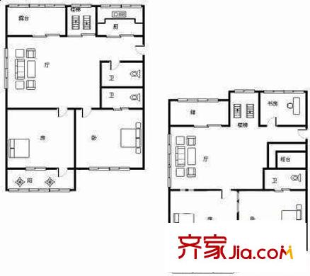 融僑花園一區(qū) 2室 戶型圖