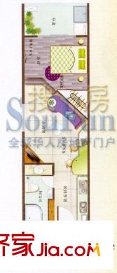 儒商樓 1室 戶型圖