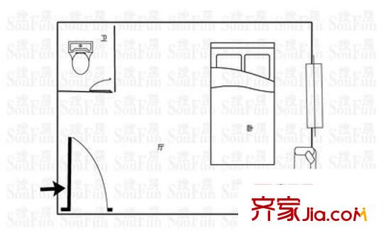 儒商樓 2室 戶型圖