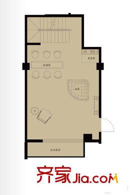 V7九间堂下叠B户型地下二层 4室2厅4卫1厨
