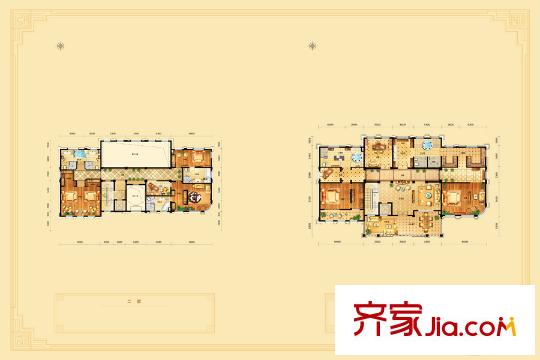 长安王府C户型二层和三层 7室7厅8卫1厨