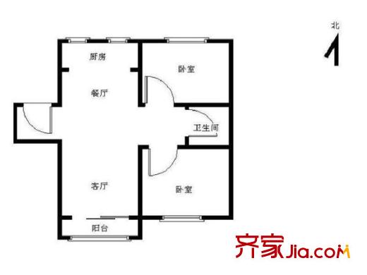 育龙家园 2室 户型图