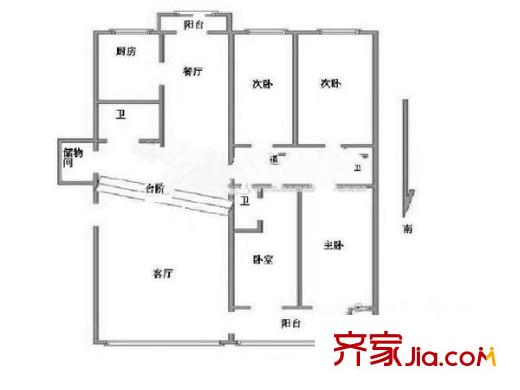育龙家园 4室 户型图