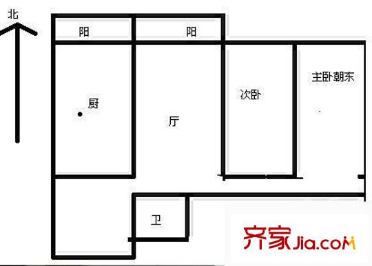 龍回苑戶型圖戶型圖 2室1廳1衛(wèi)1廚