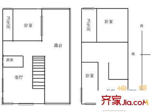庄维花园一期 4室 户型图