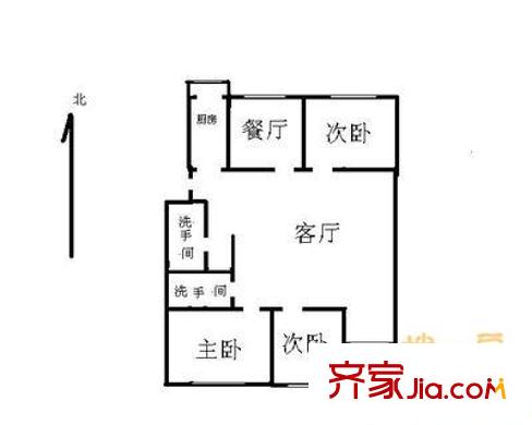 天通苑本三區(qū) 3室 戶型圖