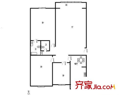 天通苑本三區(qū) 3室 戶型圖