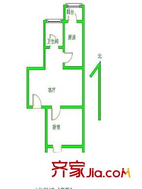 建鑫园 1室 户型图