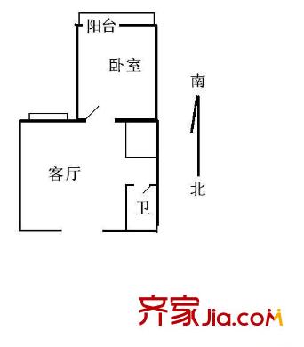 汇丰家园 1室 户型图
