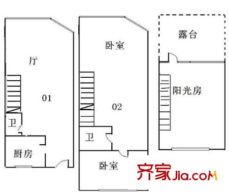 京泰自主城 户型图