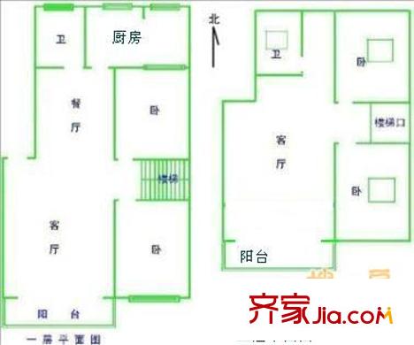 幸福艺居 4室 户型图