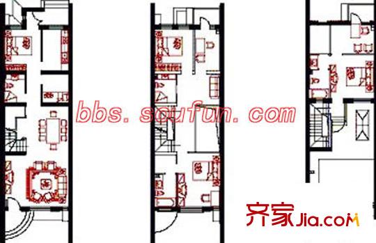理想的拿铁镇户型图B2户型 4室3厅4卫1厨