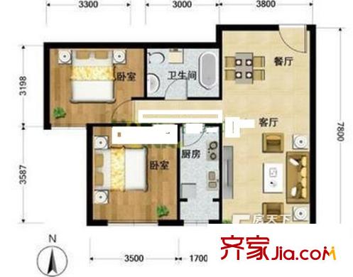 兴盛街187号院户型图户型图