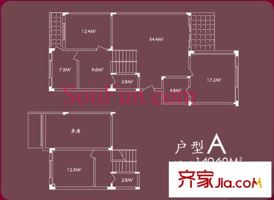 冠雅苑戶(hù)型圖A戶(hù)型(售罄) 