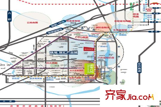 绿地诺亚方舟区位图