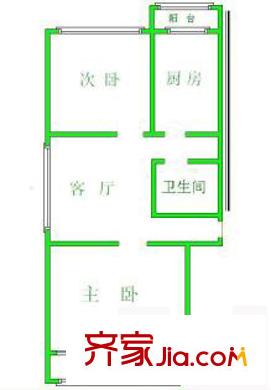 寧馨苑戶型圖戶型圖 2室1廳1衛(wèi)1廚