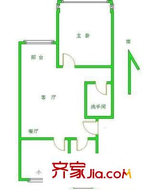 开阳里小区 2室 户型图