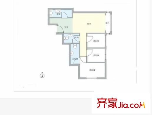 明日嘉园 3室 户型图