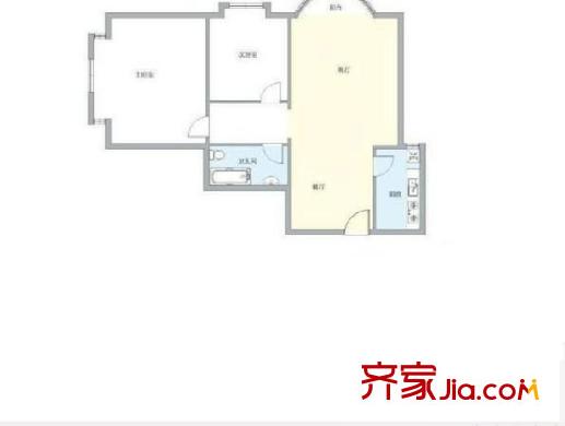 明日嘉园2室 户型图