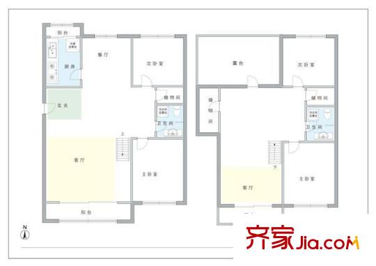 龍禧苑戶型圖戶型圖 4室2廳2衛(wèi)1廚