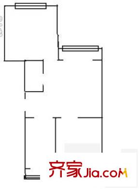 门头馨村户型图户型图 2室1厅1卫1厨