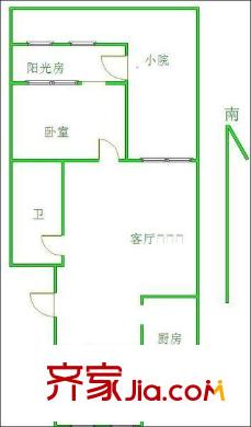 月桂庄园 2室 户型图