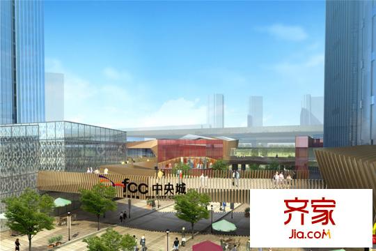 长阳半岛中央城项目天桥-2015.3