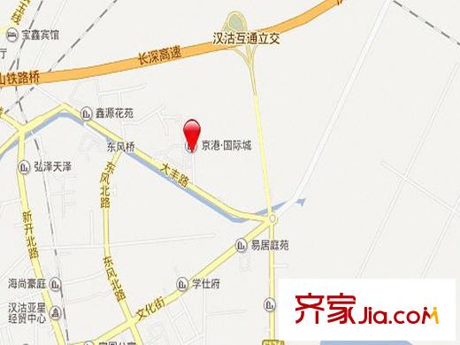 京港國際城交通圖