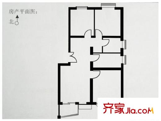 美然绿色家园 3室 户型图
