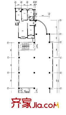金源經(jīng)典戶型圖東商業(yè)一層平面圖 5室2廳1衛(wèi)1廚