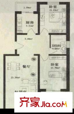 鑫苑小区 4室 户型图