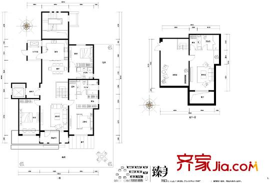 旭辉御府户型图臻美星墅O1户型图(售完) 3室2厅2卫1厨
