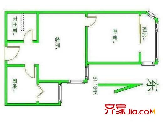 北京橙色年代户型图-齐家网小区库