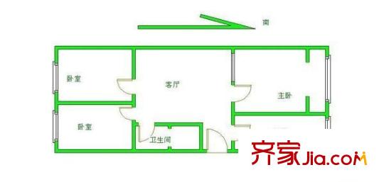宏福园 3室 户型图