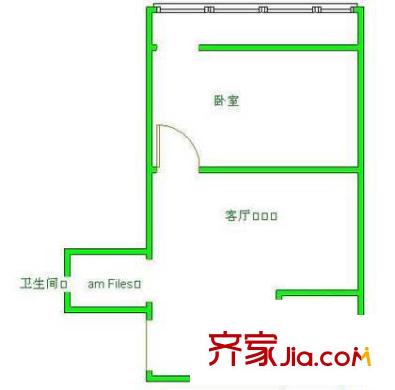 南湖渠西里户型图户型图 1室1厅1卫1厨