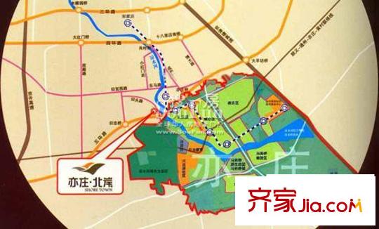 亦庄北岸交通图交通位置图