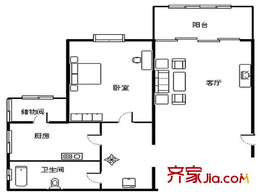 一世情园户型图 户型图