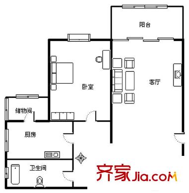 一世情园户型图 户型图
