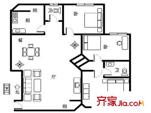 一世情园户型图 户型图