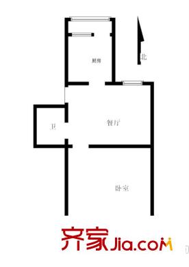 铁科院小区户型图铁科院 南8 号楼 02户型 1室1厅1卫1厨