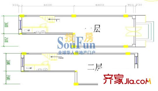 百旺家苑二期戶型圖商業(yè)G戶型 