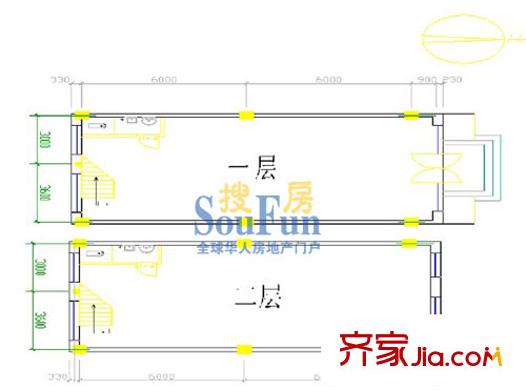 百旺家苑二期戶型圖商業(yè)H戶型 4室2廳2衛(wèi)1廚
