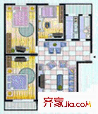 溫泉花園戶型圖戶型圖 3室1廳