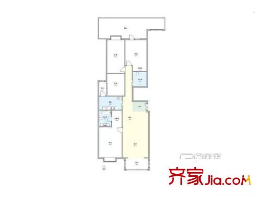 富贵园四区户型图户型图 4室1厅2卫1厨