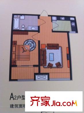 正通花園 1居室 戶型圖