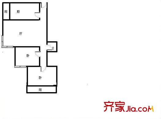 風(fēng)雅園三區(qū) 2室 戶(hù)型圖