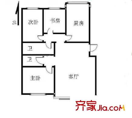 燕城苑小區(qū) 4室 戶型圖