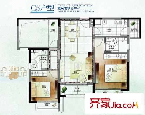 北京香悦四季(合景溪西里)户型图-齐家网小区库